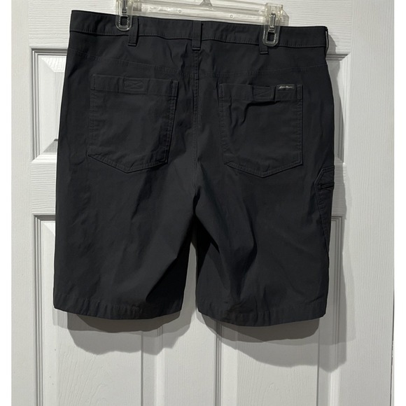 Eddie Bauer Cargo Shorts Mens Size 38 Gray Stretch Hiking Outdoor Gorpcore Beach - Picture 2 of 10